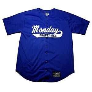 VKM Venus Knitting Mills Blue Mesh Jersey Adult M #21